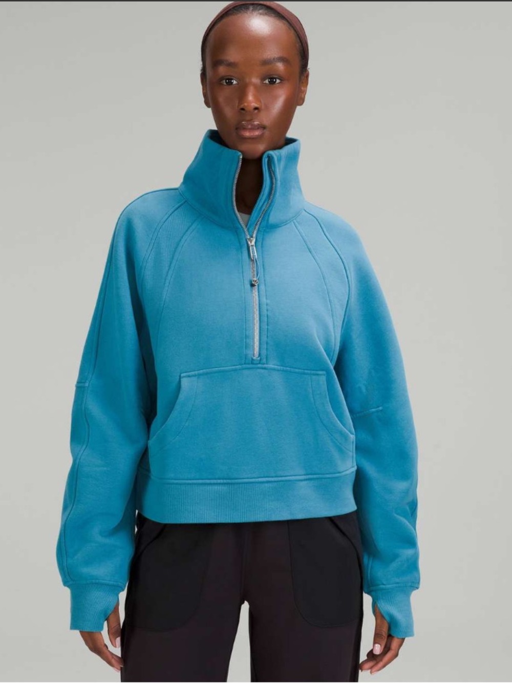 lululemon athletica Scuba Oversized Funnel Neck Half Zip - Oceanic Blue